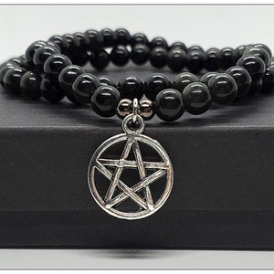 Wicca Bracelet. Witch Charm Bracelet. Wiccan Bracelet. Witch Bracelet.  Pagan Jewelry. Wiccan Jewelry. Silver Bracelet. Handmade Jewelry. 