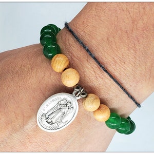 Archangel Raphael Healing Bracelet. Catholic Charm Bracelet. Archangel Unisex Bracelet.