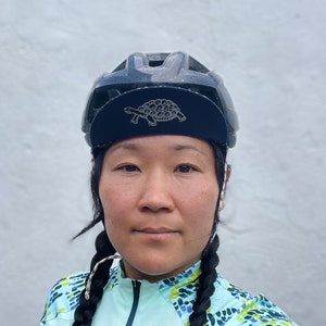 Handgjord Karakusa bomullscykelkeps: Sköldpadda- och haremönster bild 3