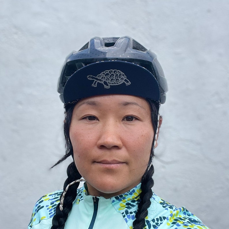 Handgjord Karakusa bomullscykelkeps: Sköldpadda- och haremönster bild 3