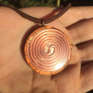 Metatron cube orgone device tesla double copper coil 24k gold leaf multiple gemstones reiky image 2