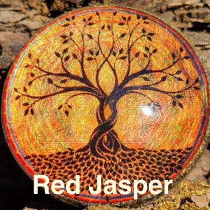 Orgonite Tree of Life - holographic special effects (watch short video below) - Tesla coil - Gemstones - Christ Counsciousness code