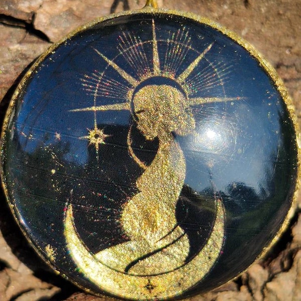 Orgonite for preagnancy - Superior craftsmanship - Amazing holographic effect - Tesla copper coil - Balancing Emotions -