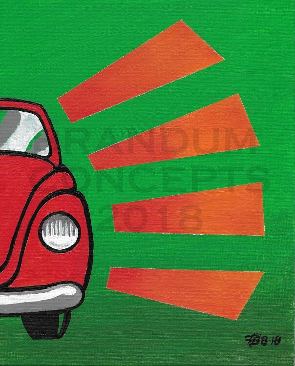 LEINWAND BILD ER XXL POP ART VW KÄFER BEETLE ABSTRAKT GRAFFITI POSTER