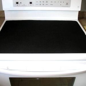Custom Stove Top Protector Mat for Glass Cooktops | Heat Resistant Felt Cooktop Cover | Glass Top Stove Cover