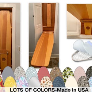 cov_CHAPPELL Door Co Vintage Ironing Board Cover PLUS 6mm Underlay Pad w/ Option to Add Sleeve Cover/3mm Pad