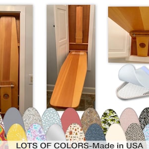 cov_CHAPPELL Door Co Vintage Ironing Board Cover PLUS 6mm Underlay Pad w/ Option to Add Sleeve Cover/3mm Pad