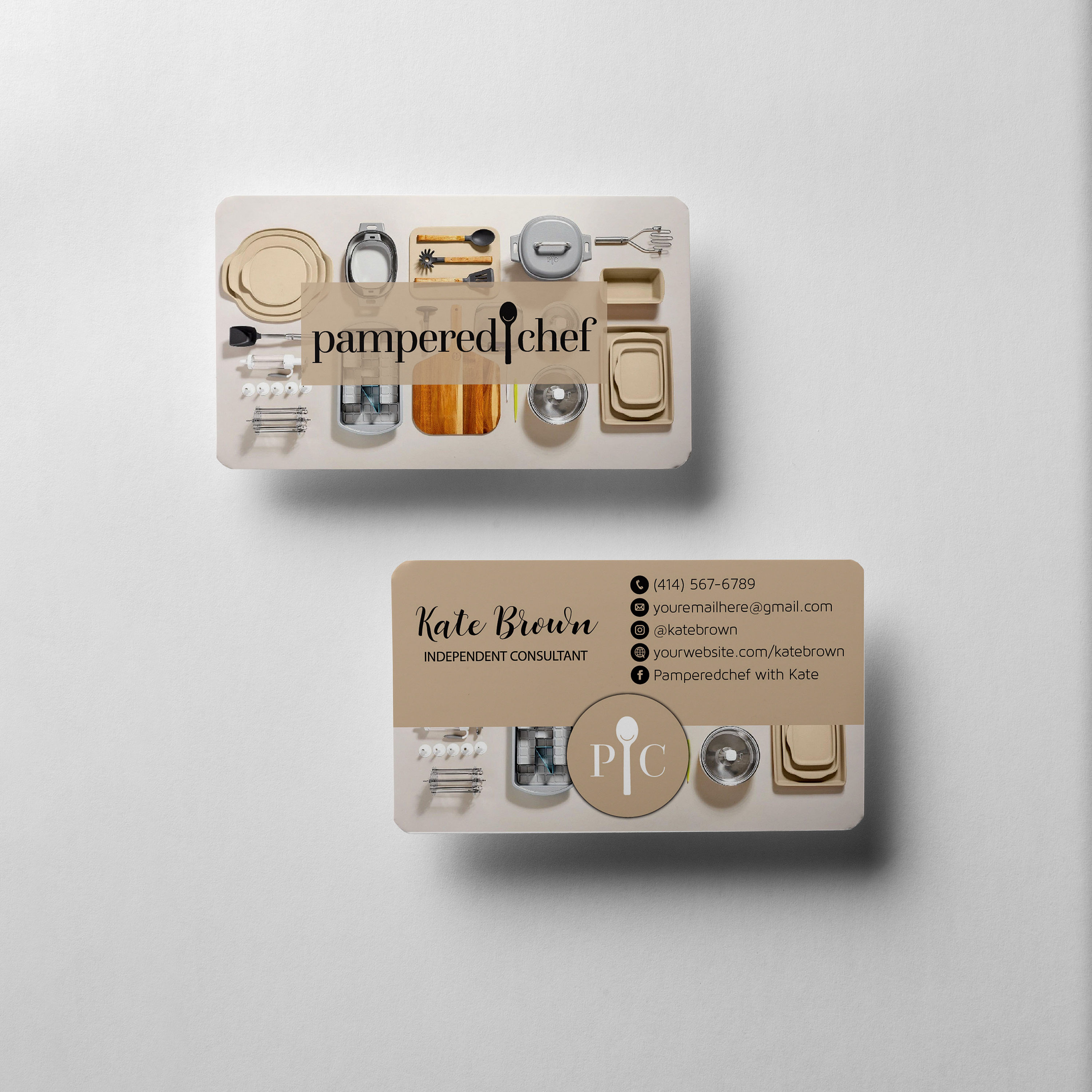 Custom Pampered Chef Business Card Personalized Pampered Chef Etsy