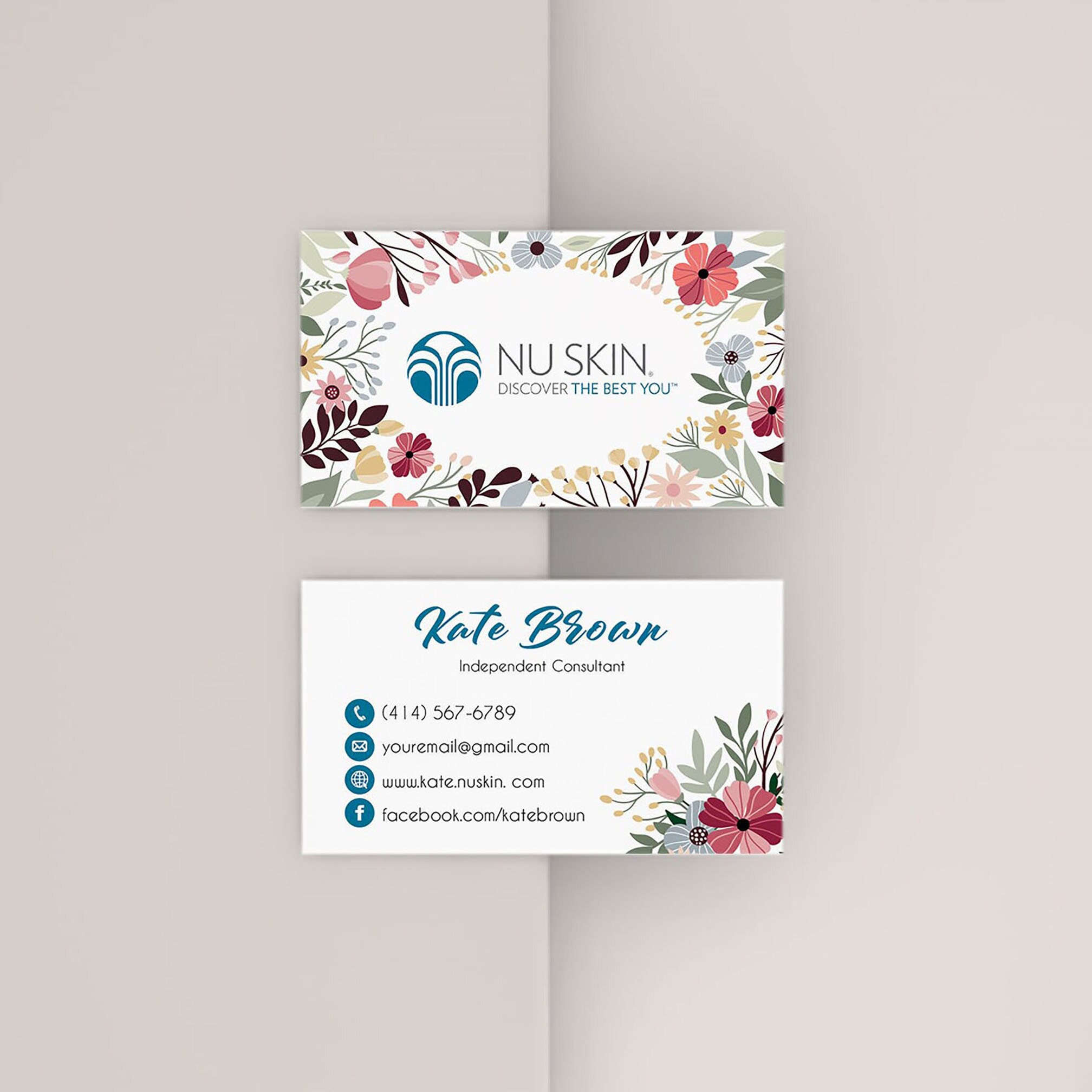 Nu Skin Marketing Card Personalized Nu Skin Business Card Etsy
