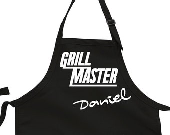 Personalized Grill Aprons for dad | Fathers Day Grilling apron, mens kitchen apron, Grill Master Gift for husband, father's day apron