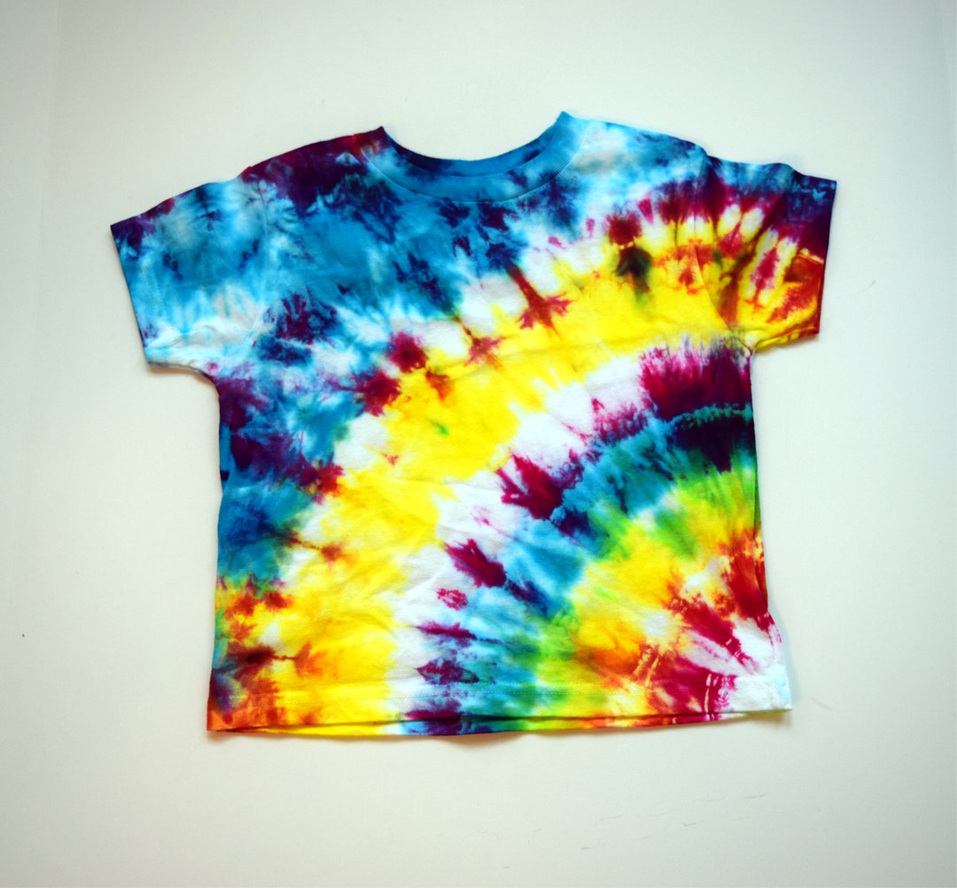 Kids TieDye Shirt Boys rainbow top boys tiedye tee girls Etsy.de