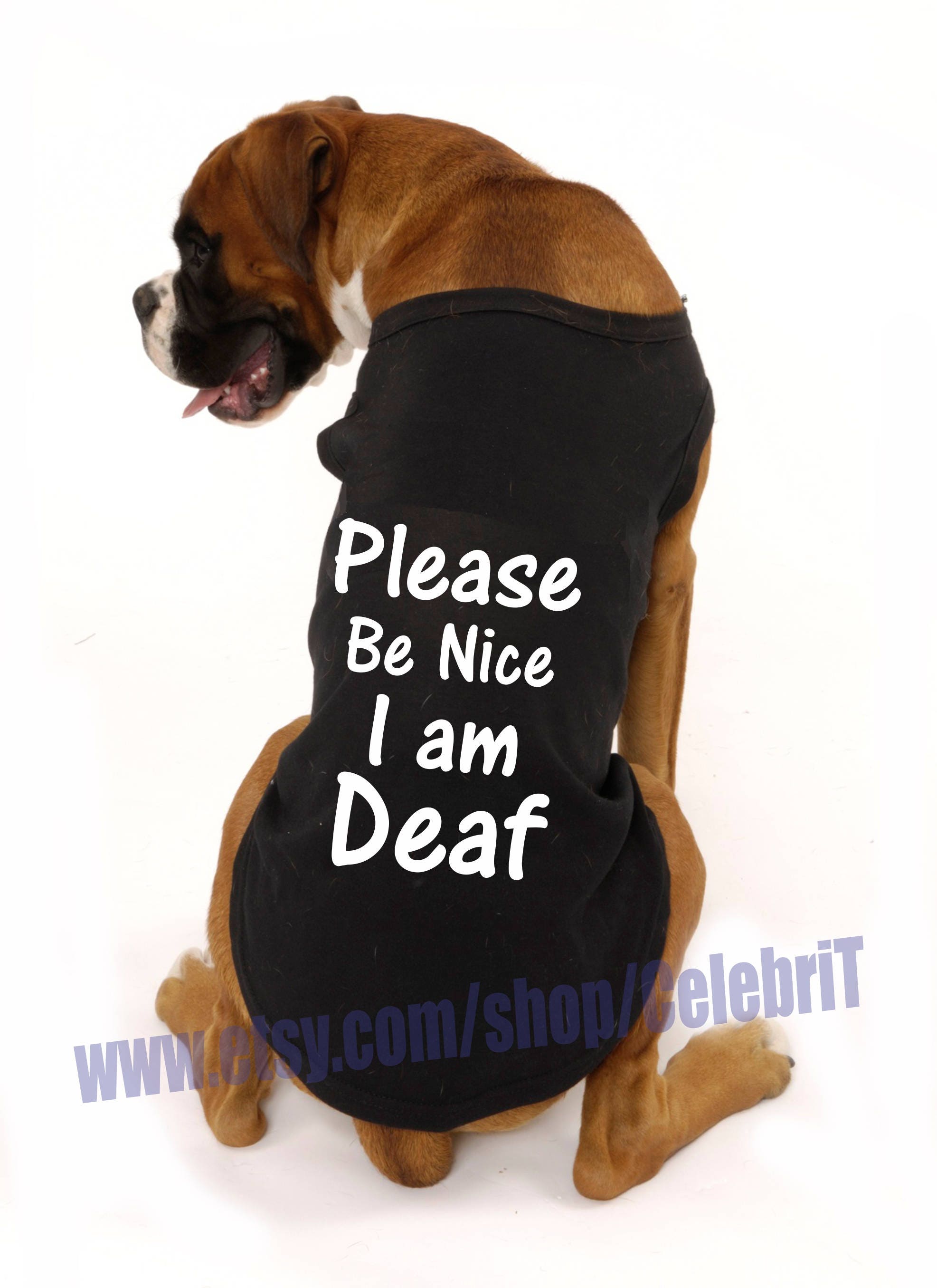 deaf dog shirt