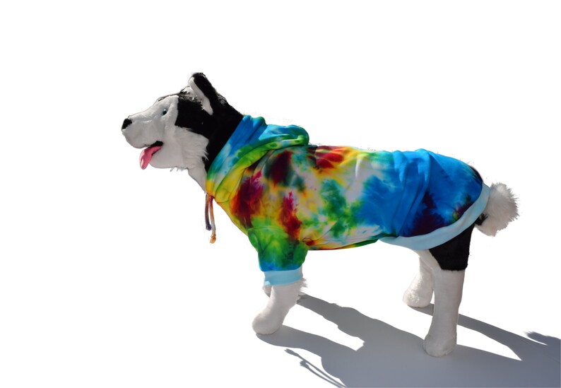 Large Tie Dye Dog Hoodie Dog hoodies for dogs Groovy Etsy