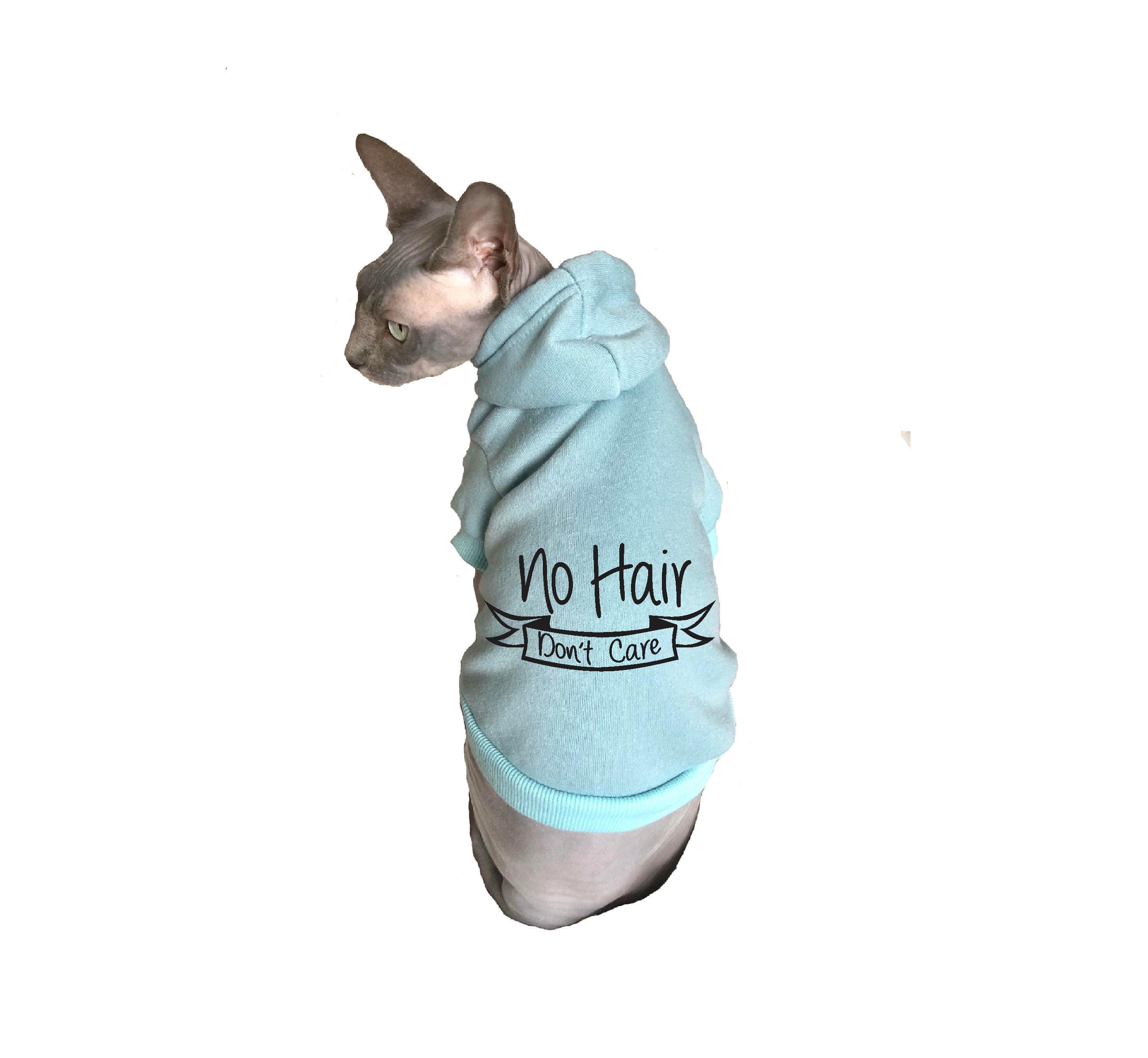 No Hair Dont Care Hoodies for Cats Sphynx Hoodie Clothes - Etsy No Hair Dont Care Hoodies for Cats Sphynx Hoodie Clothes - Etsy