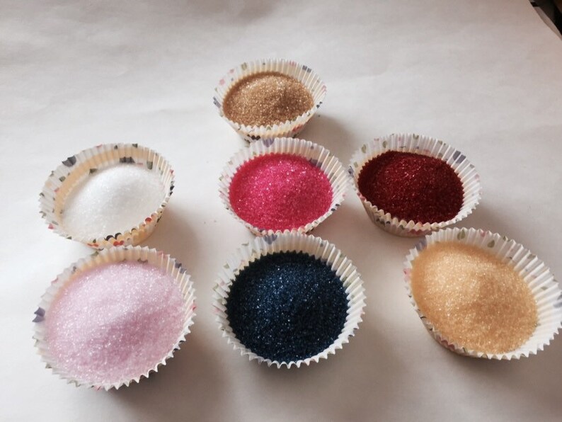 Edible Sanding Sugar Sprinkles decorate cupcakes cakes Etsy