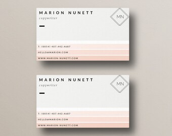 Premade Business Card Fashion Business Card Psd Template Etsy