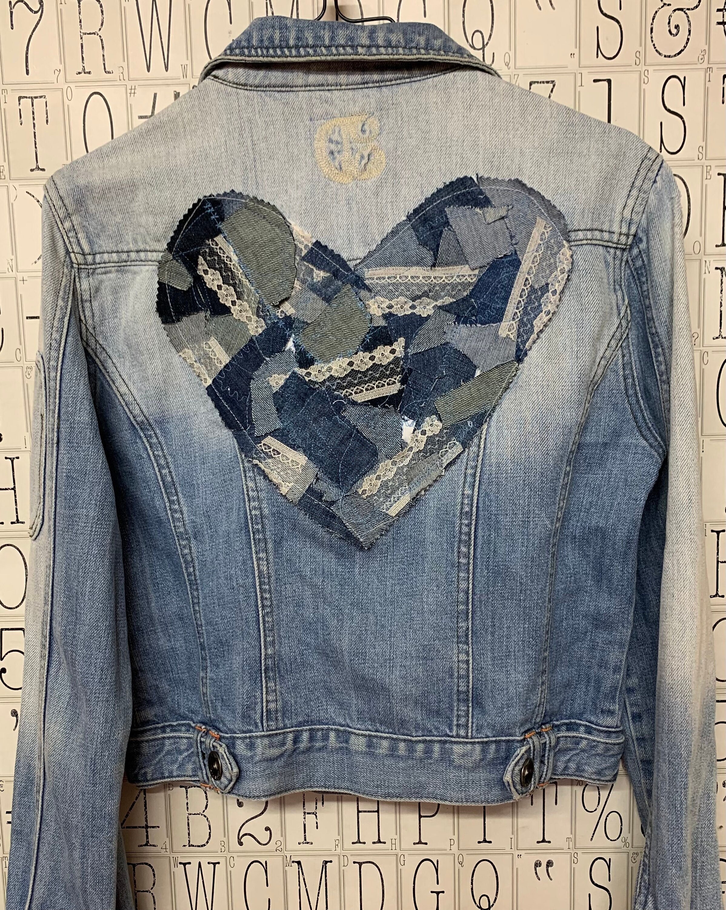 decorated blue jean jackets