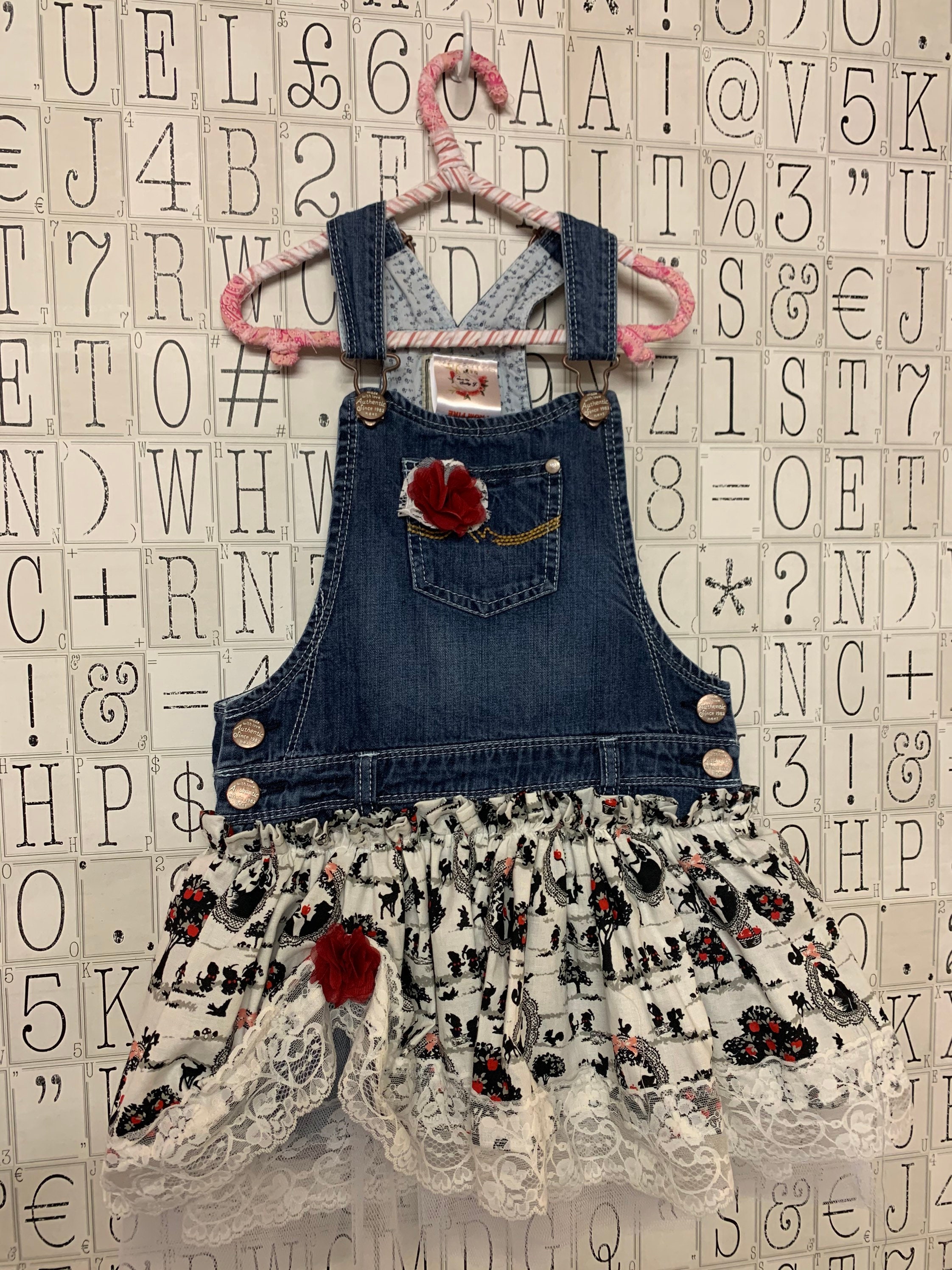 denim overall tutu dress