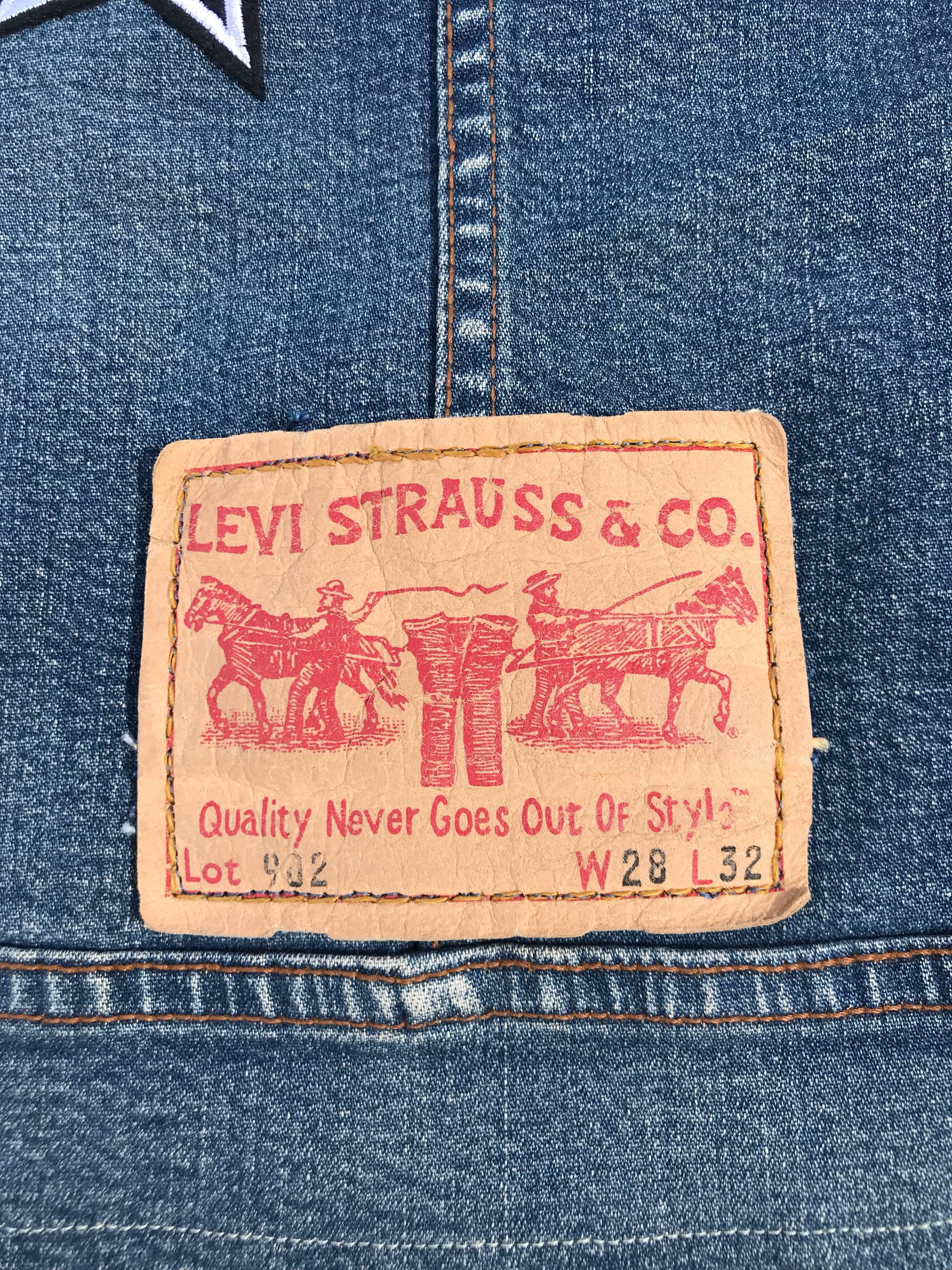 Denim Levi Dog Jacket // upcycled dog coat