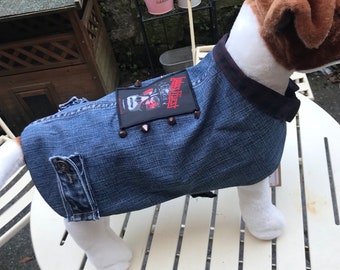 Judas Priest Dog Jacket / Denim Dog Coat