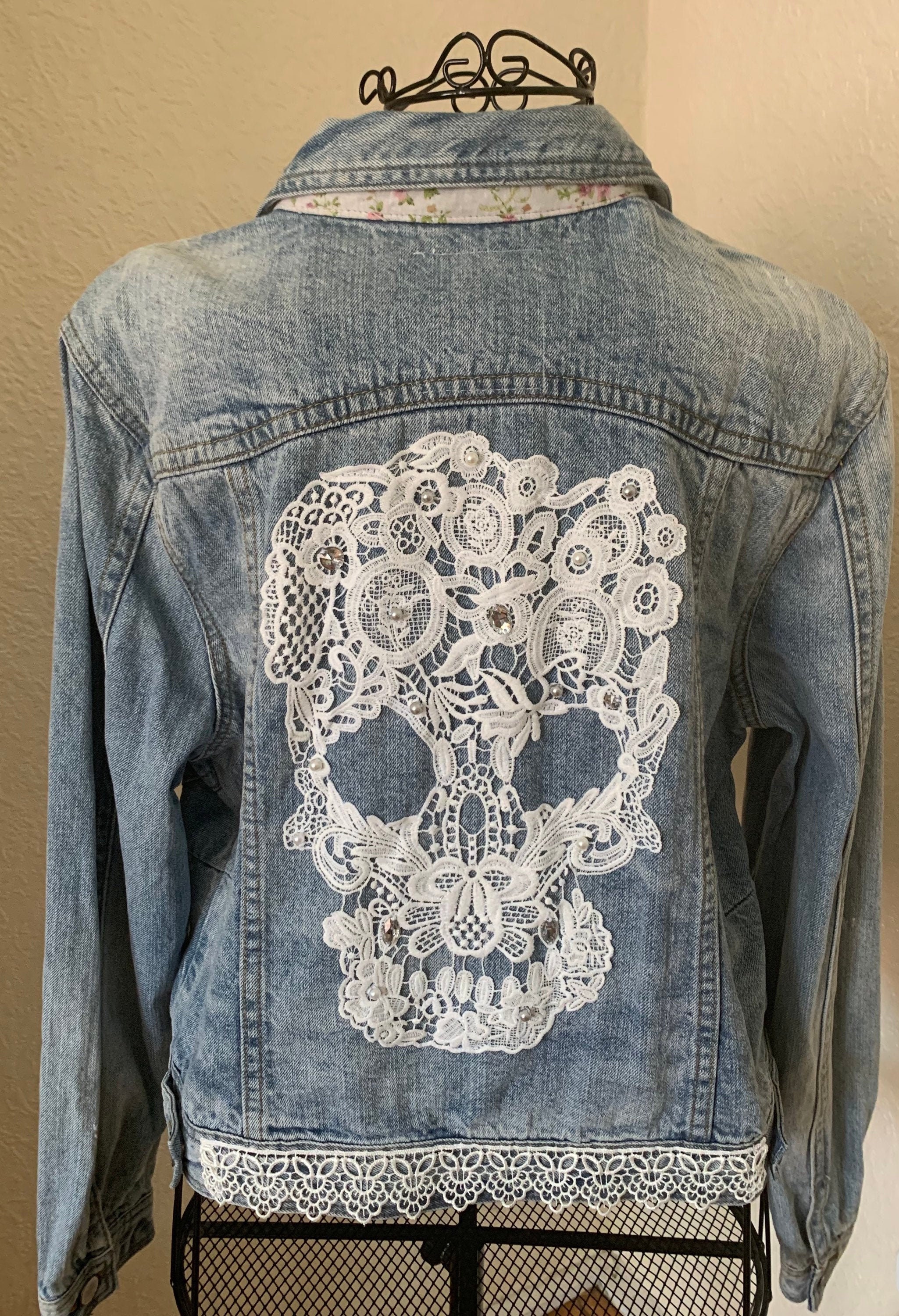 lace jean jacket