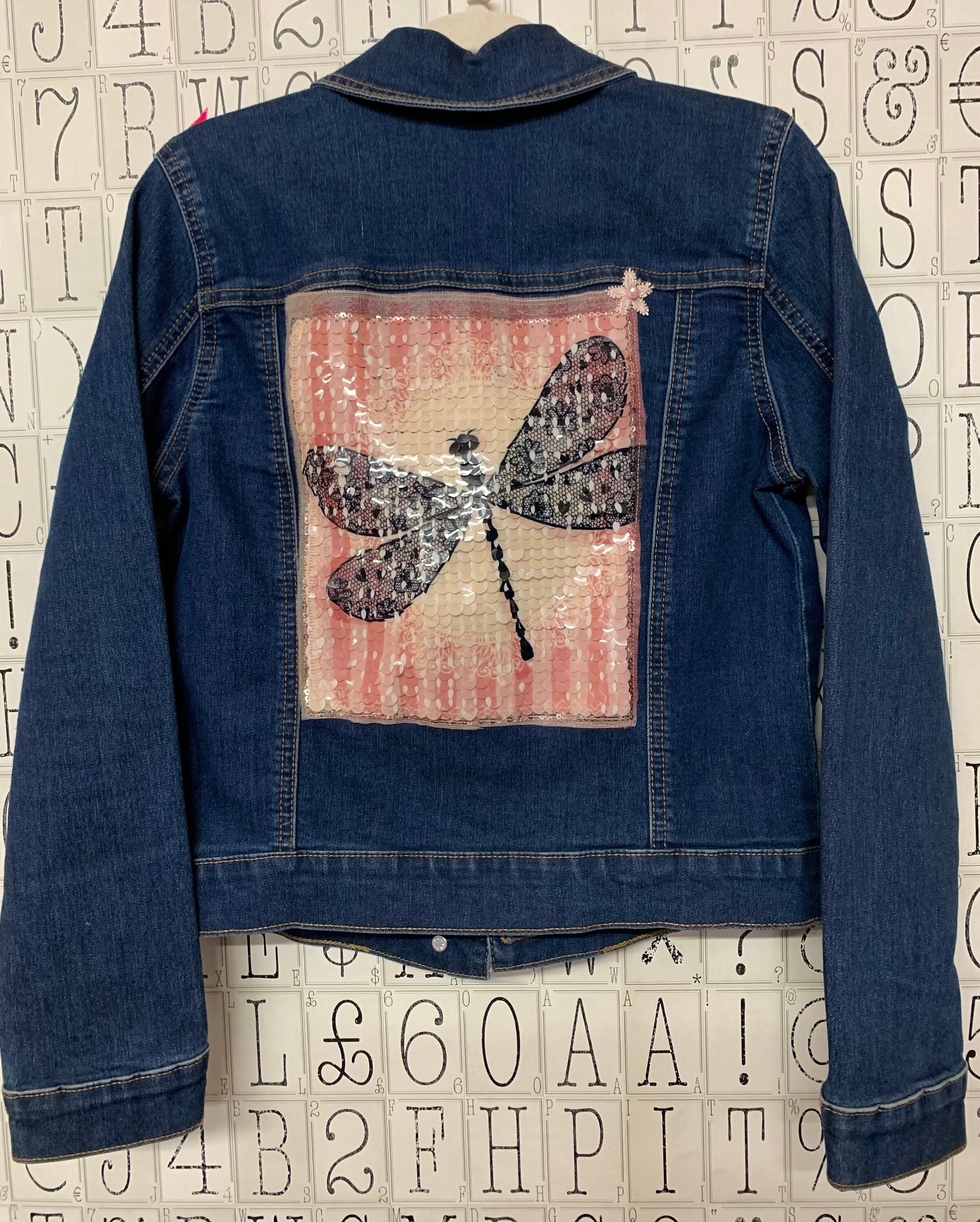 Unique Recycled Denim Girls Jean Jacket 