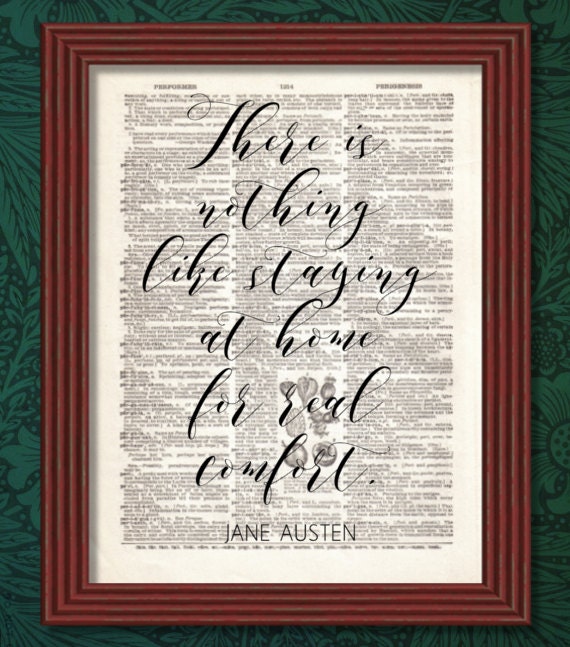 Dictionary Art Print There Is Nothing Like Staying At Home Etsy