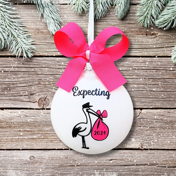 Expecting Ornament, Baby Shower Gift, Expecting Parents Gift, Expecting Mom Gift, New Mom Gift, We're Expecting Baby Ornament Mom To Be Gift