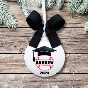 Baseball Ornament Personalized, Baseball Graduation Gift, Senior Baseball Gift, Baseball Senior Night Gifts, High School Graduation Gift