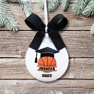 Basketball Ornament Personalized, Senior Basketball Gifts, Basketball Senior Night Gifts, Basketball Graduation Gift For Basketball Player