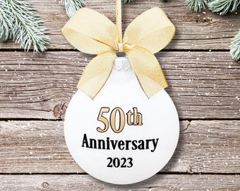 50th Anniversary Gifts For Parents, 50th Anniversary Ornament, 50th Wedding Anniversary Gifts, 50th Anniversary Gift For Parents, Golden