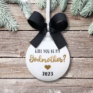 Will You Be My Godmother Gift, Godmother Proposal Gift, Godmother Gift, Godmother Ornament, God Mother Proposal, Will You Be My God Mother