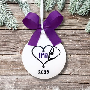 LPN Gifts, Nurse Ornament, LPN Graduation Gift, LPN Nursing Graduation Gift, Nurse Graduation Gift, Lpn Nurse Gift, Nursing Student Gifts image 1