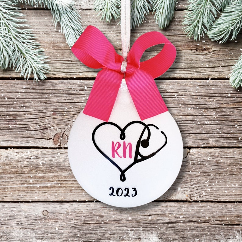 RN Gifts, Nurse Ornament, Registered Nurse Gifts, Nurse Graduation Gift For Nurse, Nurse Graduate Gift Nursing Graduation RN Graduation Gift image 1