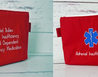 Medical Alert Pouch, EpiPen Inhaler Pouch, Auto Injector Pouch, Emergency Medical Pouch, Allergy Alert, First Aid Kit