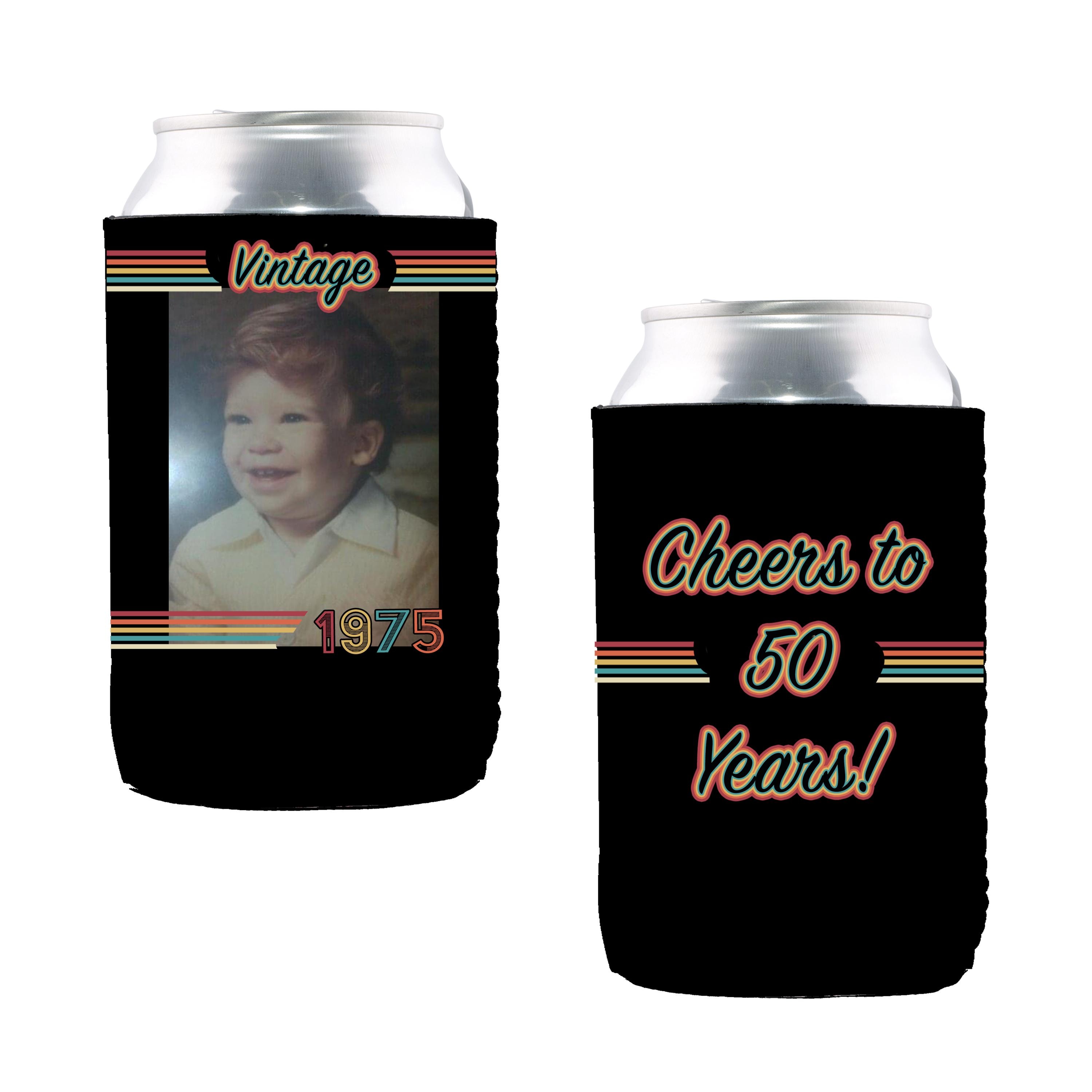 Personalized Neoprene Can Cooler: Custom Wedding & Birthday Favors