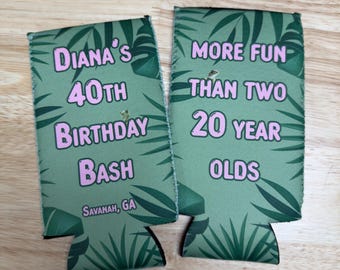 Custom Neoprene Can Coolers, Personalized Photo Beverage Holders