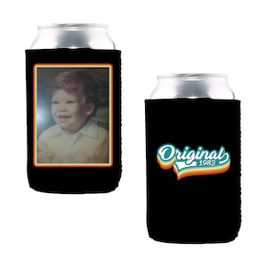 Custom Neoprene Can Cooler: Personalized Photo Beverage Holder, Party Favor immagine 12