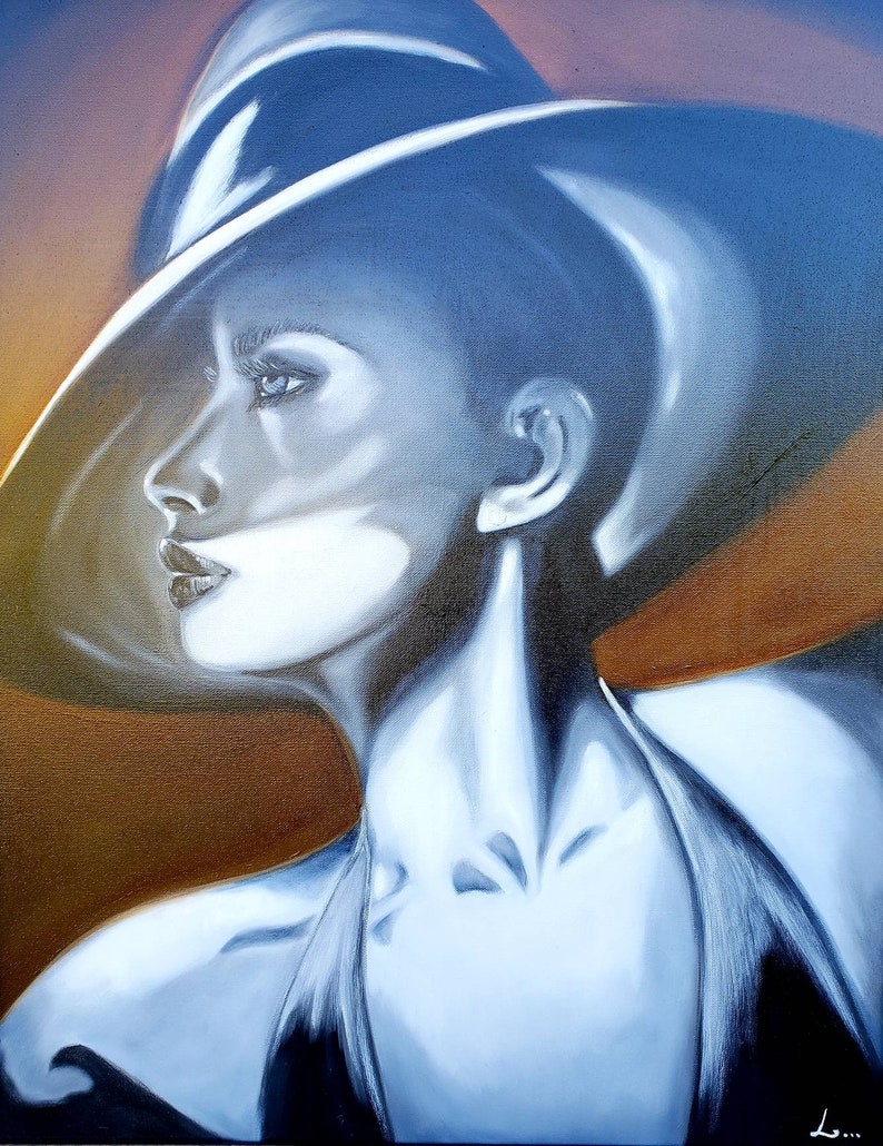 FREE SHIPPING Until the last moment Oil painting on 22x28 stretched canvas.