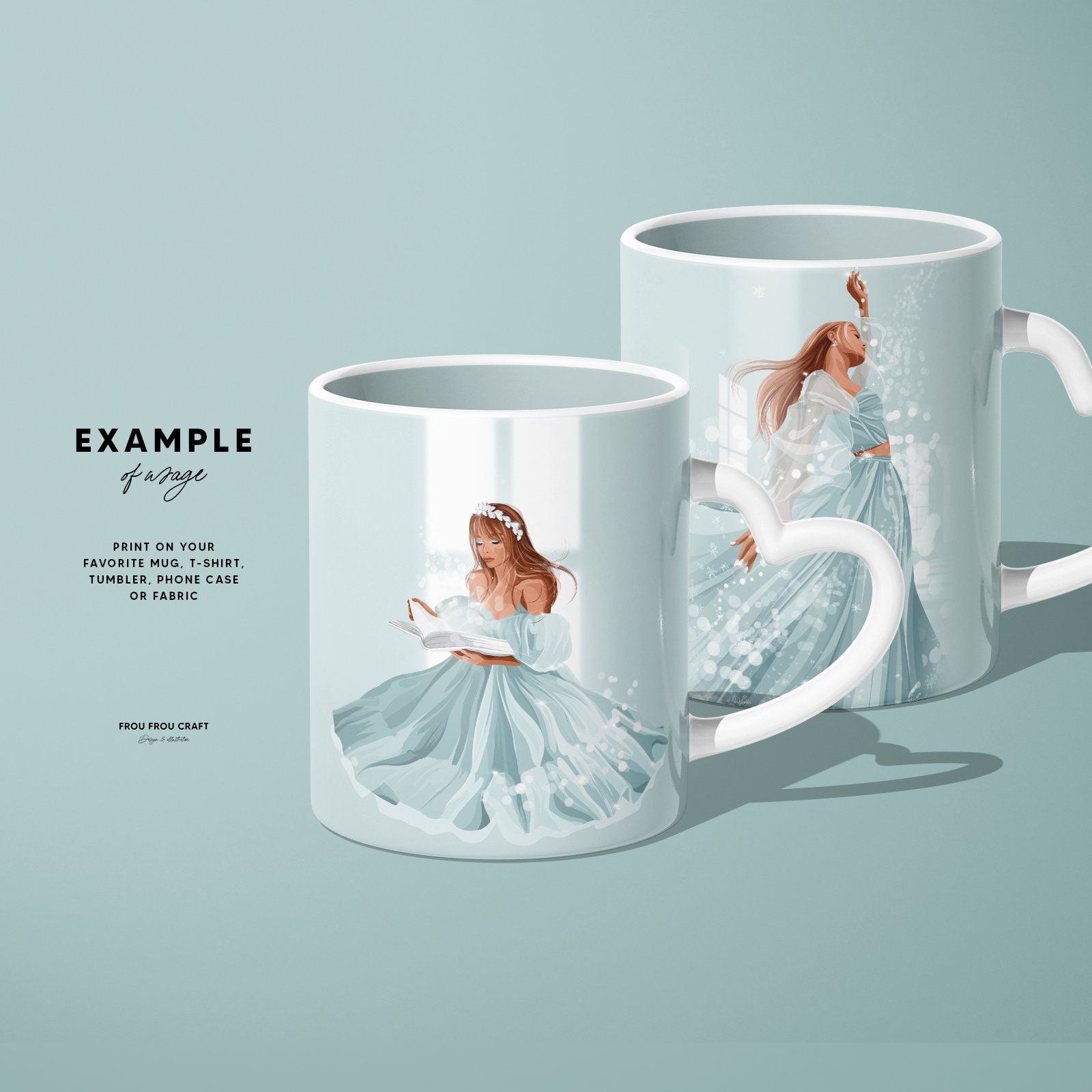 Fairy Tale Clipart Princess Clip Art Fashion Illustration - Etsy