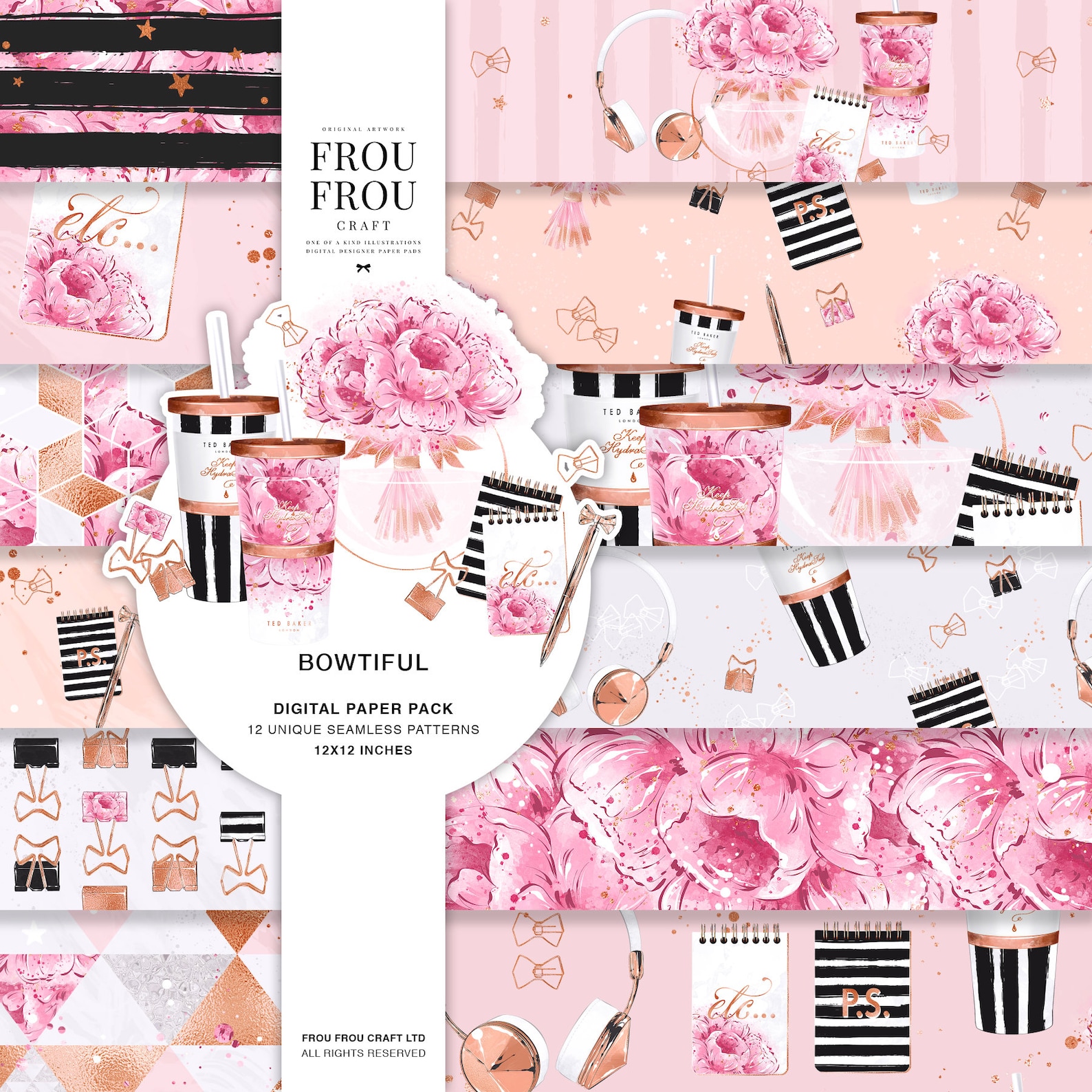 Pink Office Paper Pack Pastel Stationary Planner Supplies - Etsy