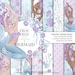 Mermaid Paper Pack, Sea Scrapbook, Underwater Digital Background, Seashell Siren Fashion Phone Wallpaper Summer, Pastel Fabric Beach Pattern 