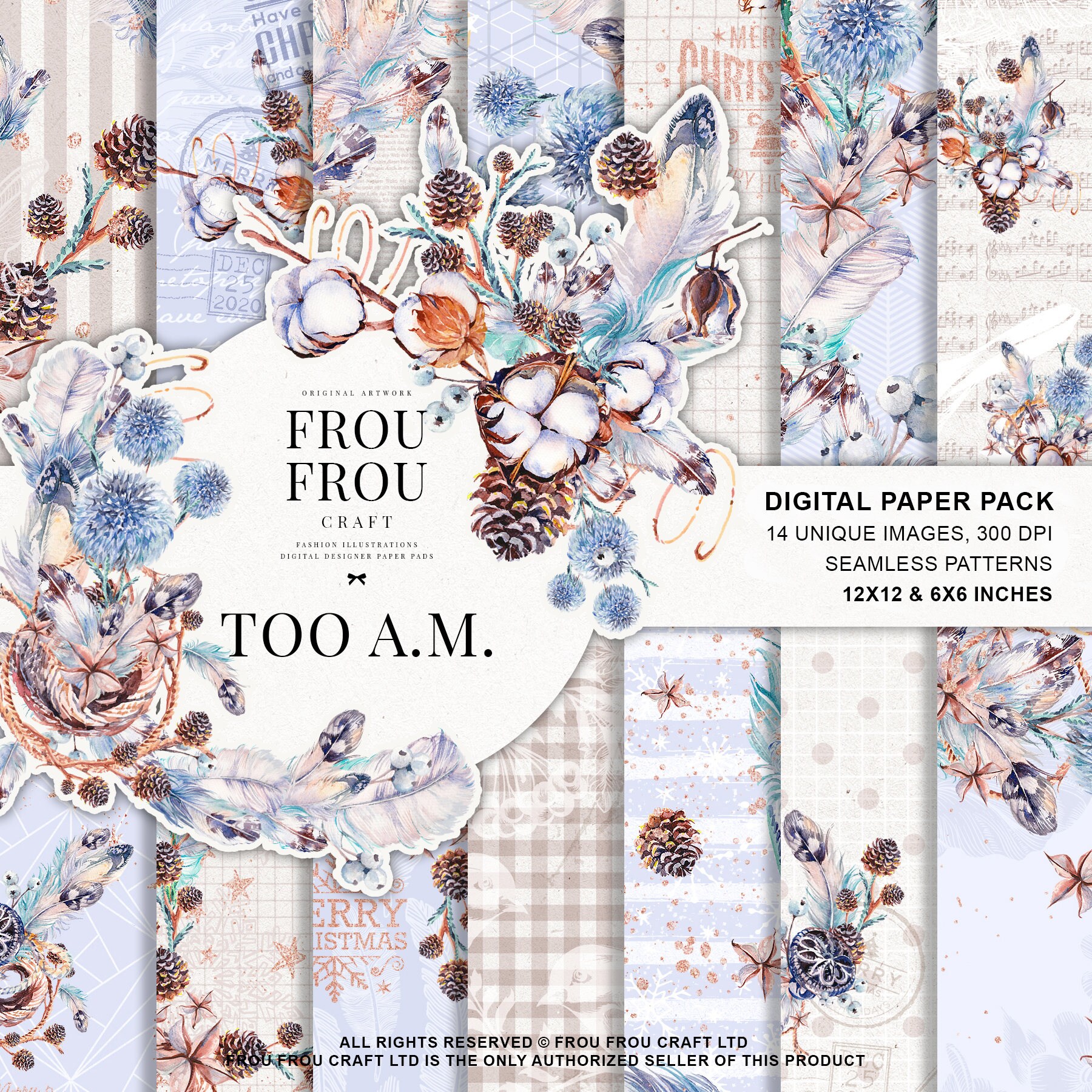 ♡winter fabric paper セット♡