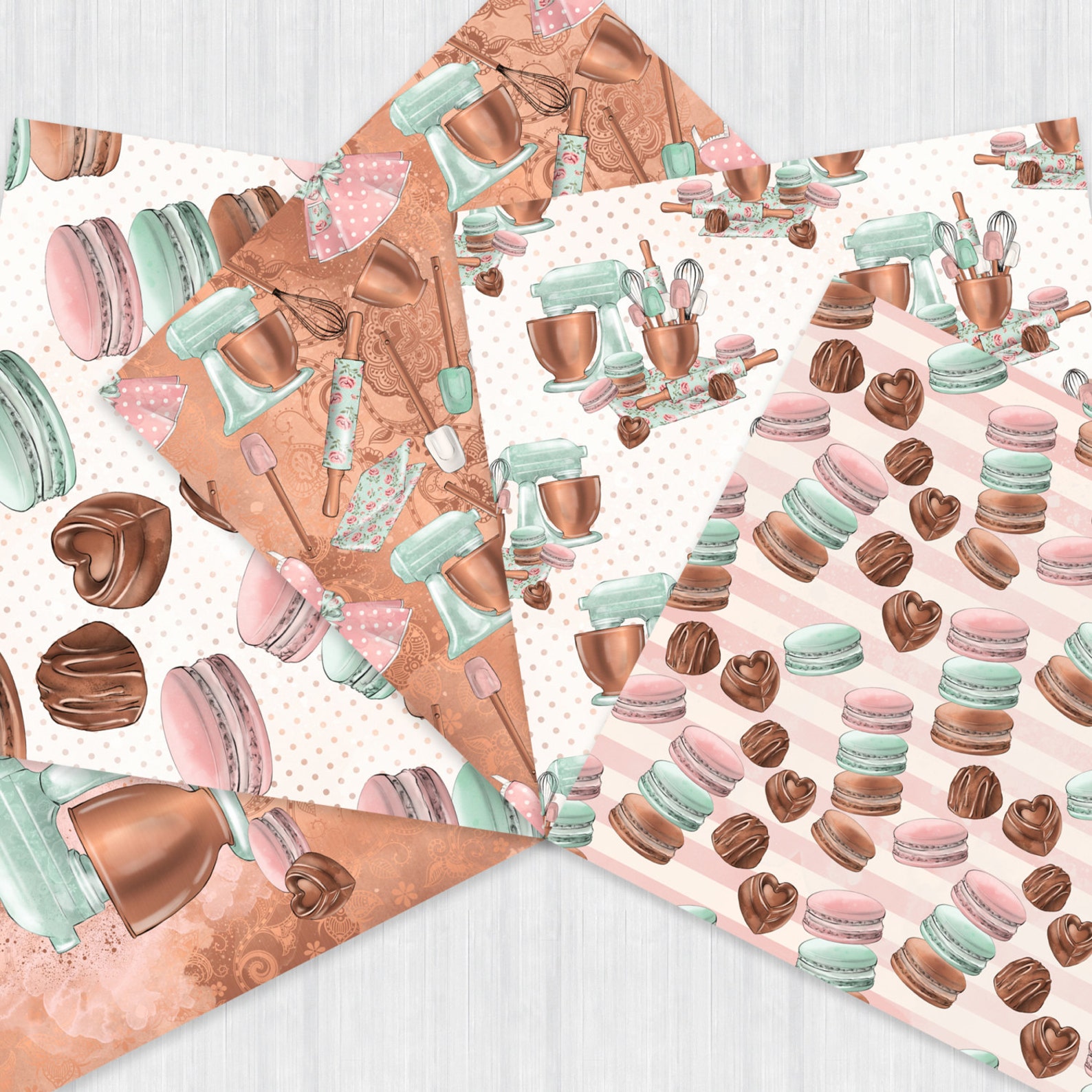 Printable Recipe Card DIY Planner Supplies Kitchen Utensils - Etsy