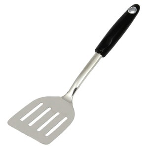 Deiss LUX Kitchen Grill Spatula Stainless Steel Heavy Duty Slotted Turner -  14.4 Metal Spatula for Cooking, Grilling Spatula, Easy Grip Handle,  Slotted Design, Easy to Clean (TITANIUM) - Yahoo Shopping