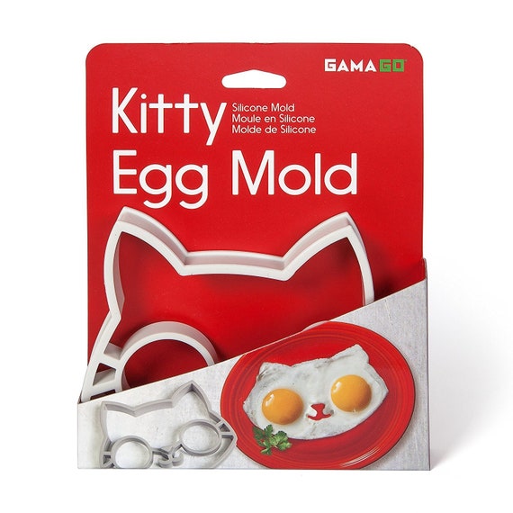 Kitty Silicone Breakfast Egg Mold - Cute Cat Shaped Egg Ring, Also