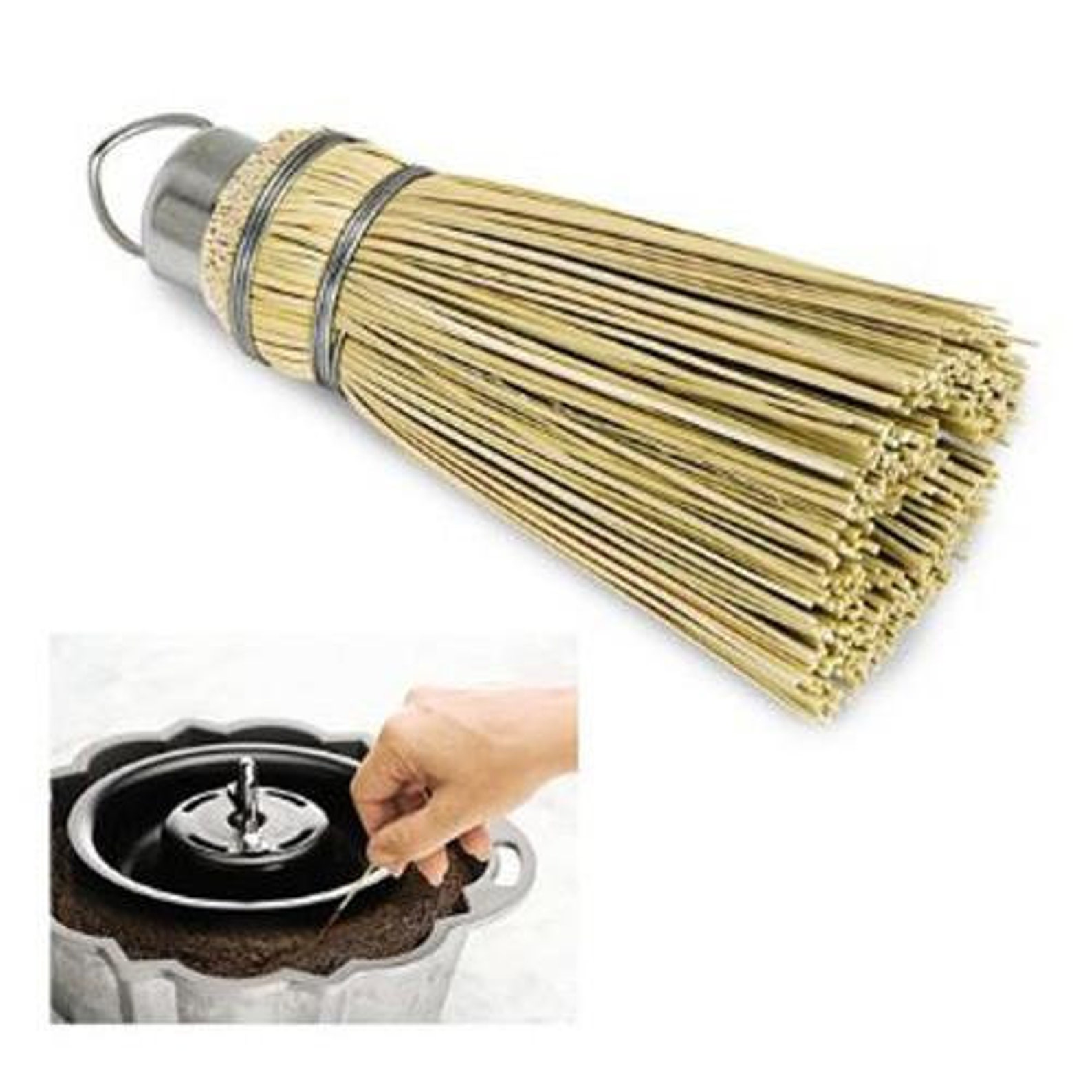 6 Natural Corn Husk Amish Broom Cake Tester Etsy