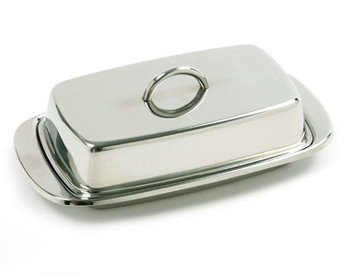 European Butter Dish With Lid and Handle 16 Custom Color Choice Modern