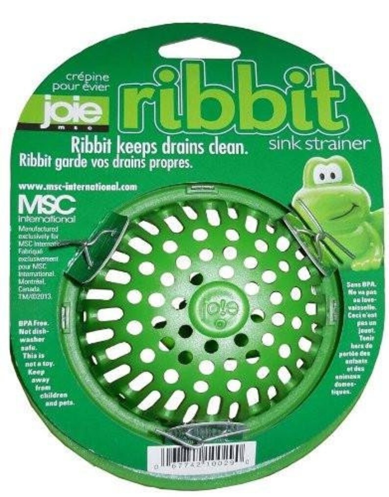 Joie Ribbit Frog Themed Kitchen Sink Drain Strainer Basket Etsy