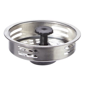 Handy Housewares Metal Kitchen Sink Basket Strainer - Fits Most Drains